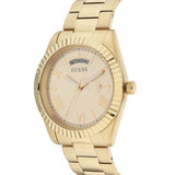 Guess Connoisseur Gold Dial Gold Steel Strap Watch for Men - GW0265G2 Buy Now By Guess