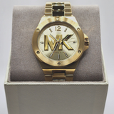 Michael Kors Lennox Three-Hand Quartz Gold Dial Gold Steel Strap Watch For Men - MK8939 Buy Now By Michael Kors