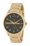 Armani Exchange Hampton Chronograph Black Dial Gold Steel Strap Watch For Men - AX2122 Buy Now By Armani Exchange