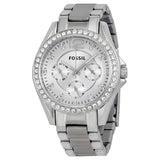 Fossil Riley Multifunction Silver Dial Silver Steel Strap Watch for Women - ES3202 Buy Now By Fossil