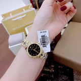 Michael Kors Runway Mercer Quartz Black Dial Two Tone Steel Strap Watch For Women - MK6672 Buy Now By Michael Kors