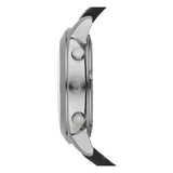 Emporio Armani Sportivo Chronograph Silver Dial Black Leather Strap Watch For Men - AR6054 Buy Now By Emporio Armani