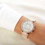 Michael Kors Parker White Dial with Diamonds Rose Gold Steel Strap Watch for Women - MK5491 Buy Now By Michael Kors