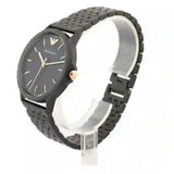 Emporio Armani Interchangeable Black Dial Black Steel Strap Watch For Men - AR80021 Buy Now By Emporio Armani