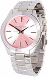 Michael Kors Slim Runway Quartz Pink Dial Silver Steel Strap Watch For Women - MK3380 Buy Now By Michael Kors