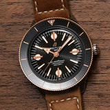 Breitling Superocean Heritage '57 Black Dial Brown Leather Strap Watch for Men - U10370121B1X1 Buy Now By Breitling