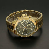 Hugo Boss Troper Chronograph Green Dial Gold Steel Strap Watch For Men - 1514059 Buy Now By Hugo Boss