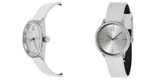 Calvin Klein Accent White Dial White Leather Strap Watch for Women - K2Y2Y1K6 Buy Now By Calvin Klein