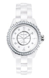 Chanel J12 Diamonds Quartz White Dial White Steel Strap Watch for Women - J12 H2572 Buy Now By Chanel