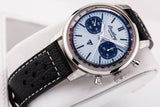 Breitling Top Time B01 Triumph Blue Dial Black Leather Strap Watch for Men - AB01764A1C1X1 Buy Now By Breitling