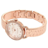 Coach Delancey Silver Dial Rose Gold Steel Strap Watch for Women - 14502355 Buy Now By Coach