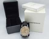 Emporio Armani Kappa Classic Brown Dial Brown Leather Strap Watch For Men - AR9106 Buy Now By Emporio Armani