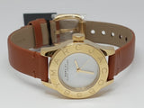 Marc Jacobs Mini Blade White Dial Brown Leather Strap Watch for Women - MBM1219 Buy Now By Marc Jacobs