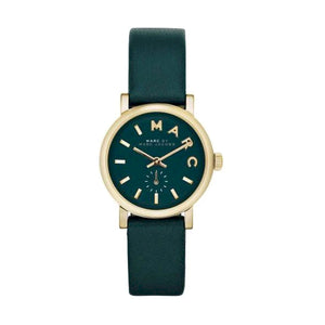 Marc Jacobs Baker Mini Green Dial Green Leather Strap Watch for Women - MBM1272 Buy Now By Marc Jacobs