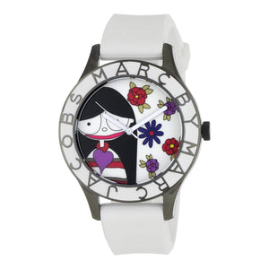 Marc Jacobs Miss Marc Flower White Dial White Silicone Strap Watch for Women - MBM5513 Buy Now By Marc Jacobs