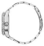 Guess Confetti Diamonds Blue Dial Silver Steel Strap Watch for Women - W0774L6 Buy Now By Guess