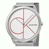 Calvin Klein Minimal White Dial Silver Mesh Bracelet Watch for Men - K3M51152 Buy Now By Calvin Klein