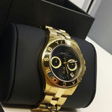 Marc Jacobs Blade Chronograph Black Dial Gold Steel Strap Watch for Women - MBM3309 Buy Now By Marc Jacobs