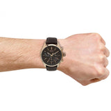 Hugo Boss Grand Prix Brown Dial Brown Leather Strap Watch for Men - 1513605 Buy Now By Hugo Boss