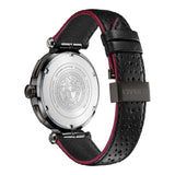 Versace V-Racer Aion Chronograph Black Dial Black Leather Strap Watch for Men - VBR030017 Buy Now By Versace