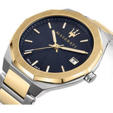 Maserati Stile Black Dial Two Tone Stainless Steel Watch For Men - R8853142008 Buy Now By Maserati
