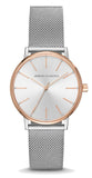 Armani Exchange Lola Analog White Dial Silver Mesh Strap Watch For Women - AX5537 Buy Now By Armani Exchange