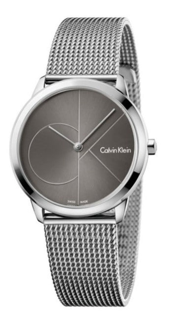 Calvin Klein Minimal Black Dial Silver Mesh Bracelet Watch for Women - K3M22123 Buy Now By Calvin Klein