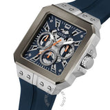 Guess Leo Chronograph Navy Blue Dial Blue Silicone Strap Watch For Men - GW0637G1 Buy Now By Guess