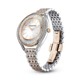 Swarovski Crystalline Aura White Dial Two Tone Mesh Strap Watch for Women - 5644075 Buy Now By Swarovski