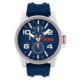 Hugo Boss Detroit Quartz Blue Dial Blue Silicone Strap Watch For Men - 1550008 Buy Now By Hugo Boss