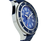 Breitling Superocean II 44mm Blue Dial Blue Rubber Strap Watch for Men - A17392D8/C910/158S/A20SS.1 Buy Now By Breitling
