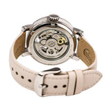 Fossil Boyfriend Automatic Skeleton Silver Dial White Leather Strap Watch for Women - ME3069 Buy Now By Fossil