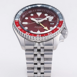 Seiko 5 Sports Thong Sia Limited Edition Red Dial Silver Steel Strap Watch For Men - SSK031K1 Buy Now By Seiko