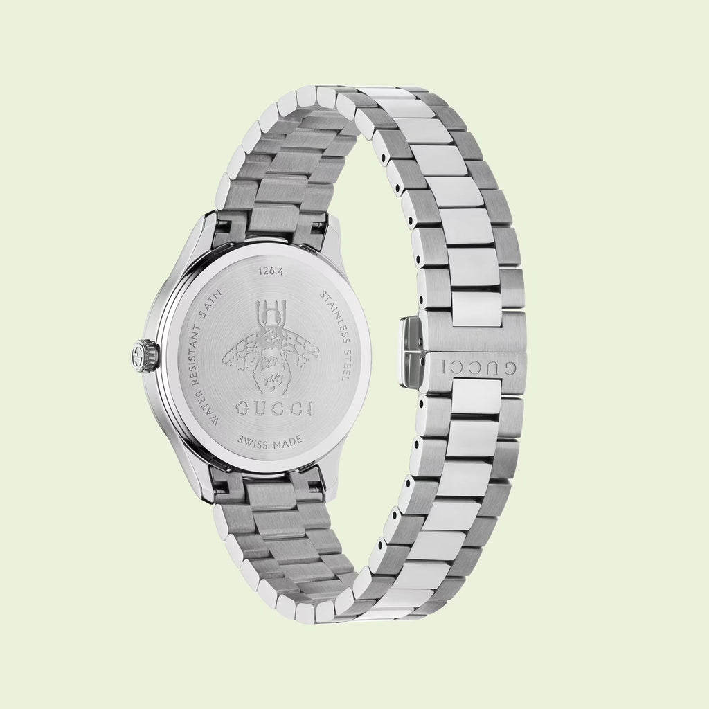 Gucci G Timeless Quartz Pink Dial Silver Steel Strap Watch for Women - YA1265033 Buy Now By Gucci