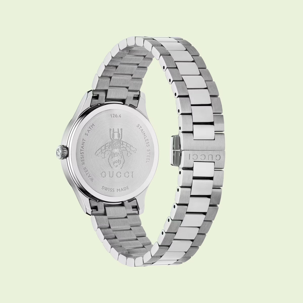 Gucci G Timeless Quartz Gold Dial Silver Steel Strap Watch for Women - YA1265035 Buy Now By Gucci