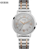 Guess Montauk Silver Dial Two Tone Steel Strap Watch For Women - W0933L6 Buy Now By Guess