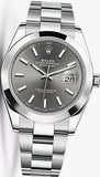 Rolex Datejust 41 Oyster Grey Dial Oystersteel Strap Watch for Men - M126300-0007 Buy Now By Rolex