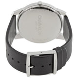 Calvin Klein City White Dial Black Leather Strap Watch for Men - K2G2G1CD Buy Now By Calvin Klein