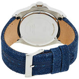 Guess Legacy Analog Blue Dial Blue Denim Strap Watch for Men - W1058G1 Buy Now By Guess