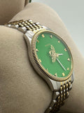 Gucci G Timeless Quartz Green Dial Two Tone Steel Strap Watch For Men - YA1264182 Buy Now By Gucci