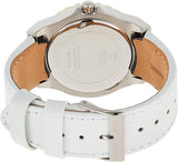 Guess Limelight Quartz Silver Dial White Leather Strap Watch For Women - W0775l8 Buy Now By Guess