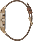 Guess Analog Multifunction White Dial Brown Leather Strap Watch for Men - GW0262G3 Buy Now By Guess