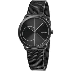 Calvin Klein Minimal Black Dial Black Mesh Bracelet Watch for Women - K3M5245X Buy Now By Calvin Klein