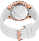 Guess Jet Setter White Dial White Rubber Strap Watch for Women - W0564L1 Buy Now By Guess