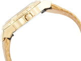 Guess Limelight Quartz Gold Dial Gold Leather Strap Watch For Women - W0775L13 Buy Now By Guess