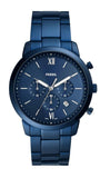 Fossil Neutra Chronograph Blue Dial Blue Steel Strap Watch for Men - FS5826 Buy Now By Fossil