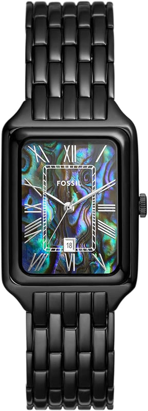 Fossil Raquel Three Hand Date Black Dial Black Steel Strap Watch For Women - ES5340 Buy Now By Fossil
