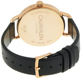 Calvin Klein Even White Dial Black Leather Strap Watch for Women - K7B236C6 Buy Now By Calvin Klein