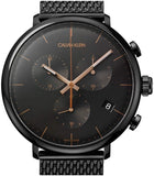 Calvin Klein High Noon Black Dial Black Mesh Bracelet Watch for Women - K8M27421 Buy Now By Calvin Klein