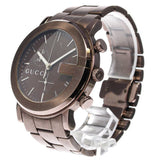 Gucci G Chrono Brown Dial Brown Steel Strap Watch For Men - YA101341 Buy Now By Gucci